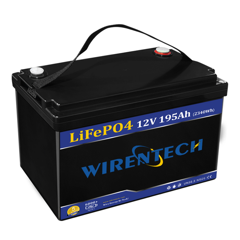 Batterie Lithium-Ion 12V, 190ah, 195ah, poudre de Phosphate de fer et de Lithium, 30 Kwh, batterie Lifepo4, conteneur hors réseau canadien, maison